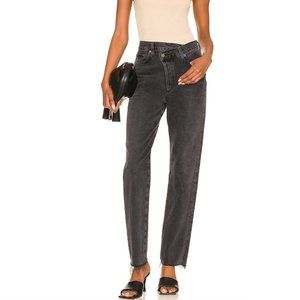 Agolde Asymmetrical Black Jeans